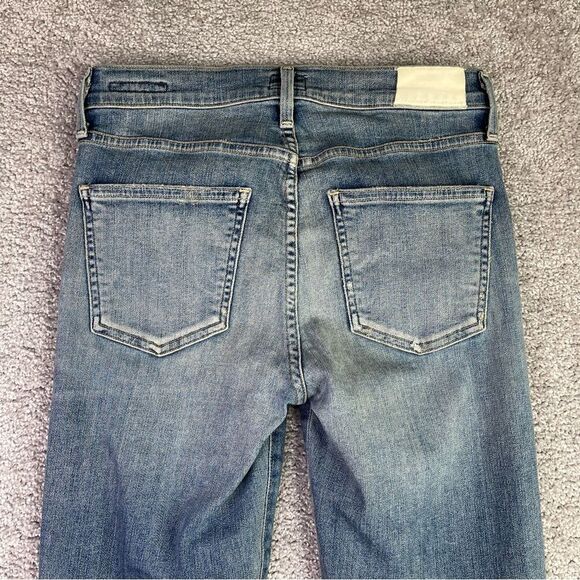 Citizens of Humanity Rocket Jean Women’s 27 Blue Crop Skinny High Rise Distress - Picture 4 of 12